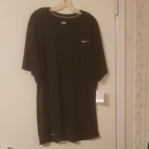 NikeFIT Men's Black Short Sleeve Tee, Size XXLT